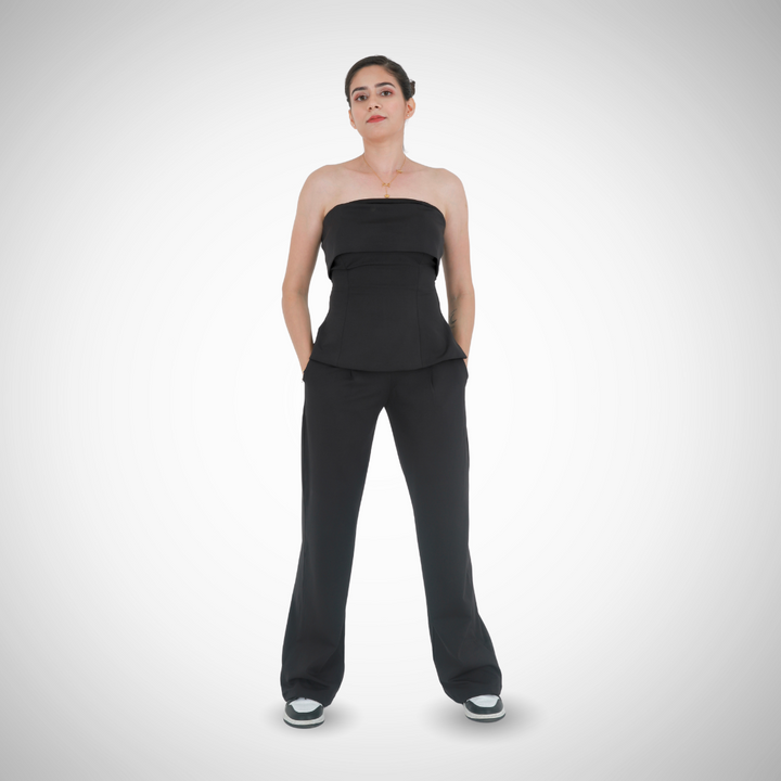 Gabreil Black tube Co-ord Set