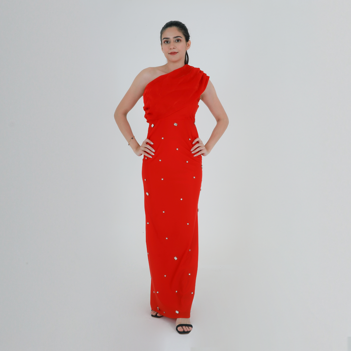 Empress Red Stone Dress