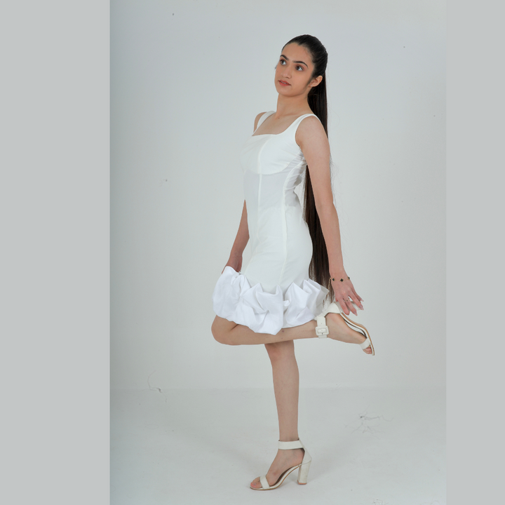 White petal Dress