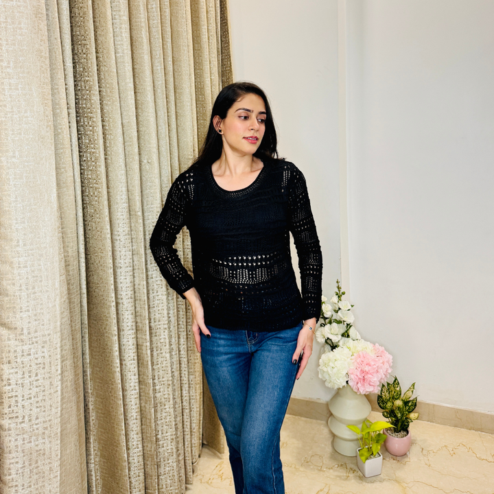 Woven Crochet Top