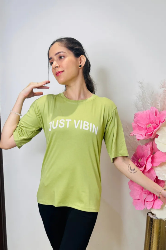 Just Vibin Oversized Tee