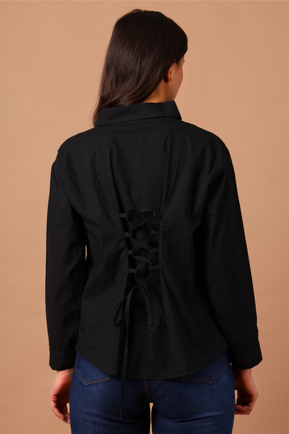Lace-up Shirt