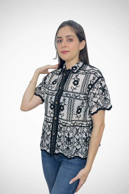 Relaxed Fit Embroidered Shirt