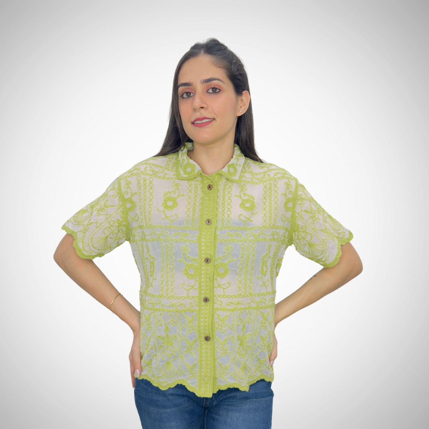 Relaxed Fit Embroidered Shirt