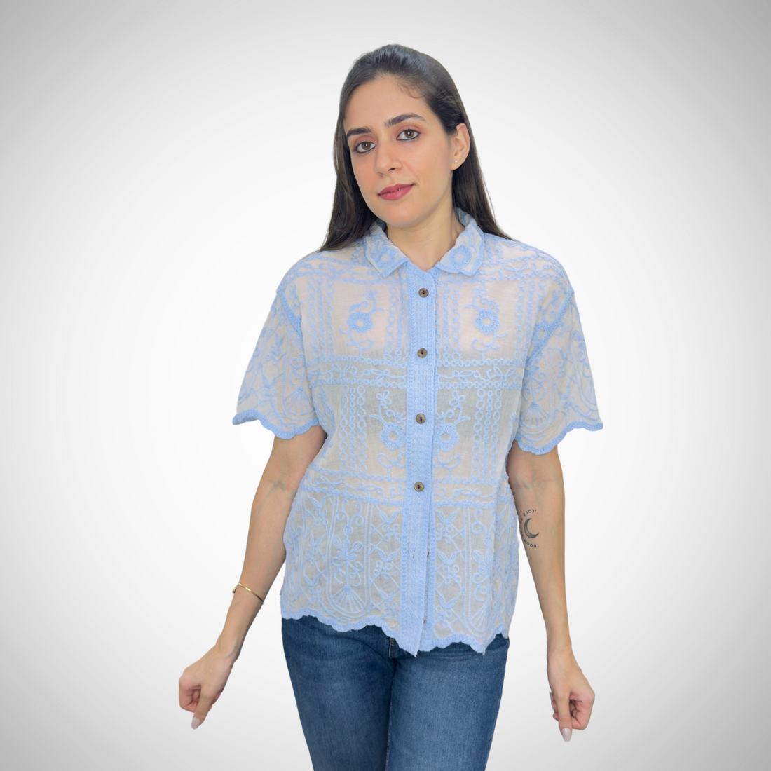 Relaxed Fit Embroidered Shirt