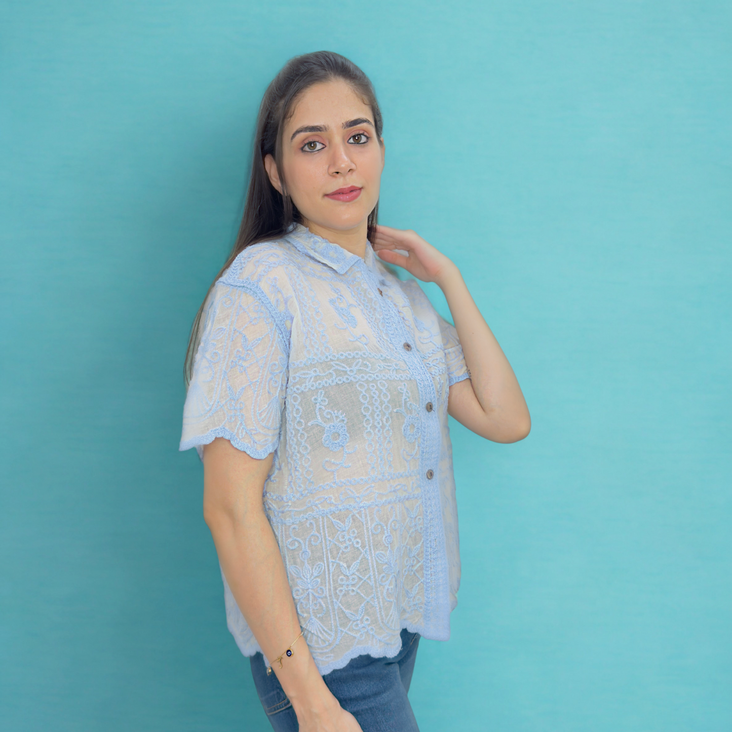 Relaxed Fit Embroidered Shirt