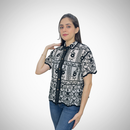 Relaxed Fit Embroidered Shirt