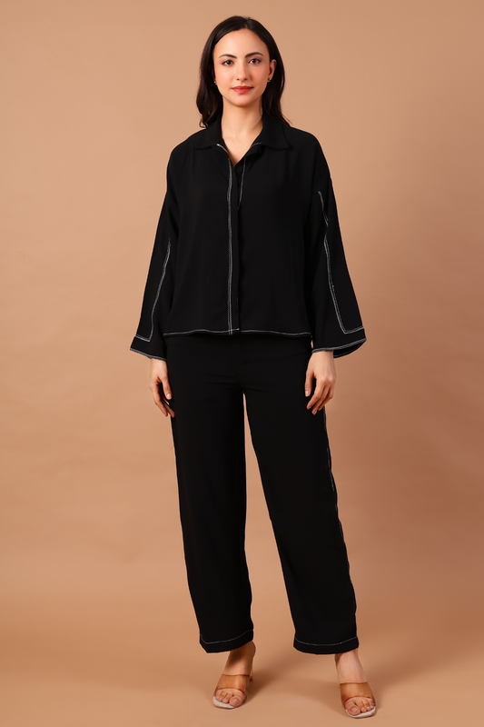 Buttoned Oversized Co-ord