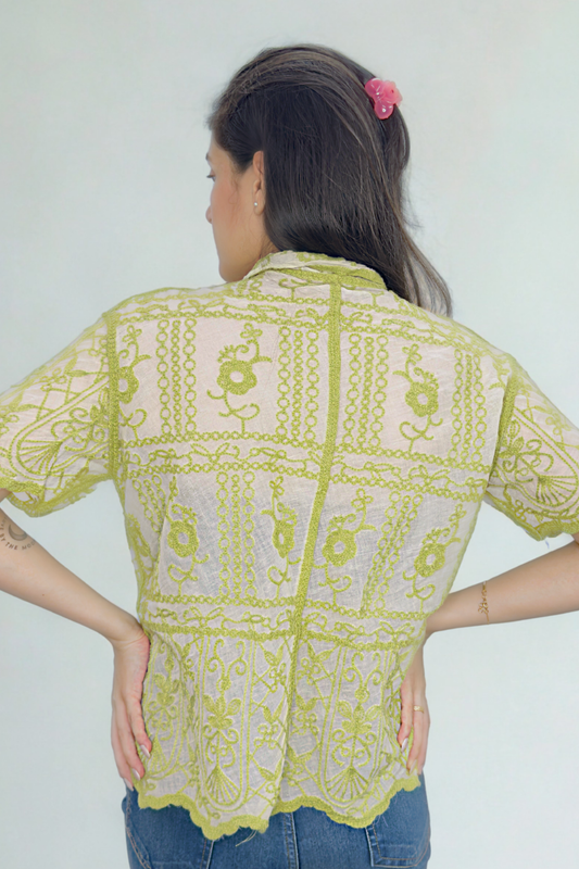 Relaxed Fit Embroidered Shirt