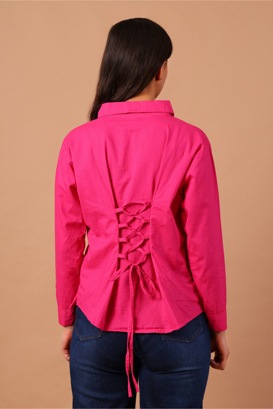 Lace-up Shirt