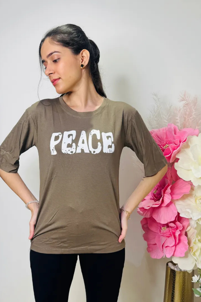 P.E.A.C.E Oversized Tee
