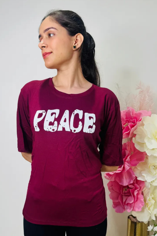 P.E.A.C.E Oversized Tee