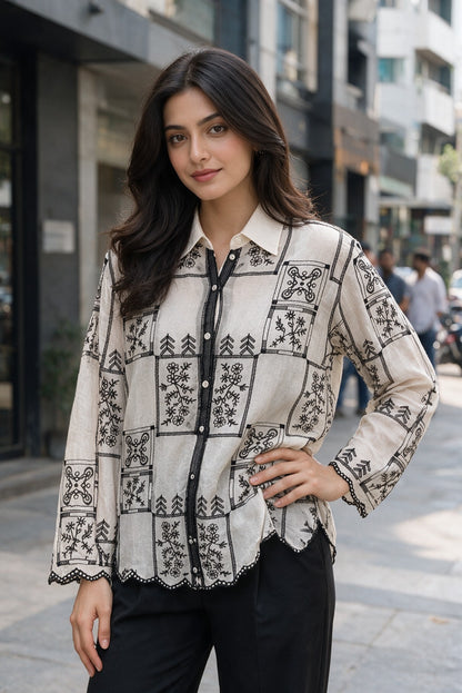 Floral Thread Shirt