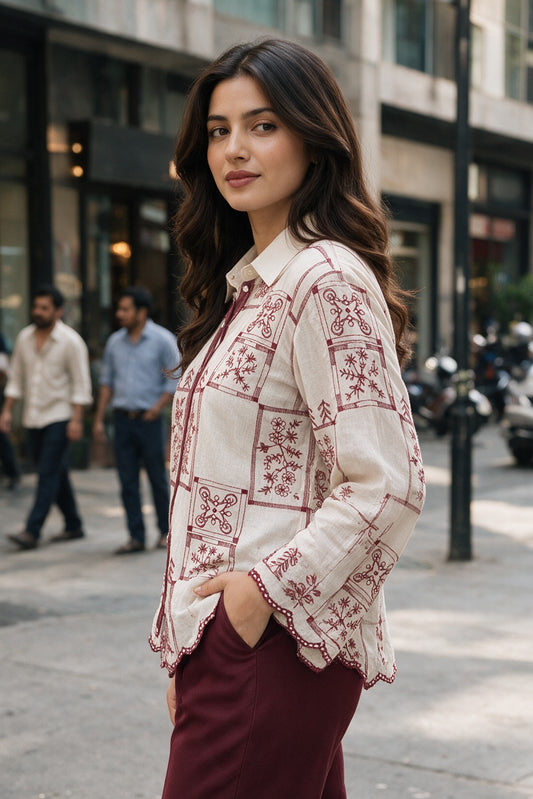 Floral Thread Shirt