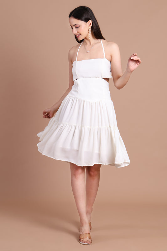 Summer White Blossom Dress