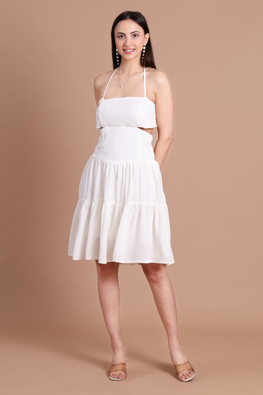 Summer White Blossom Dress