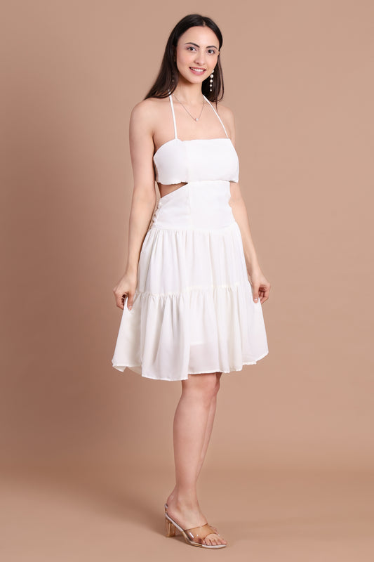 Summer White Blossom Dress