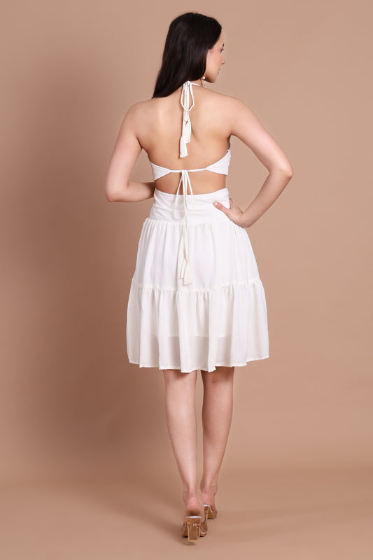 Summer White Blossom Dress