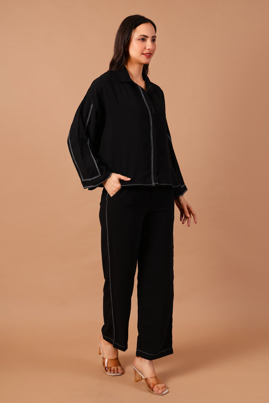 Buttoned Oversized Co-ord