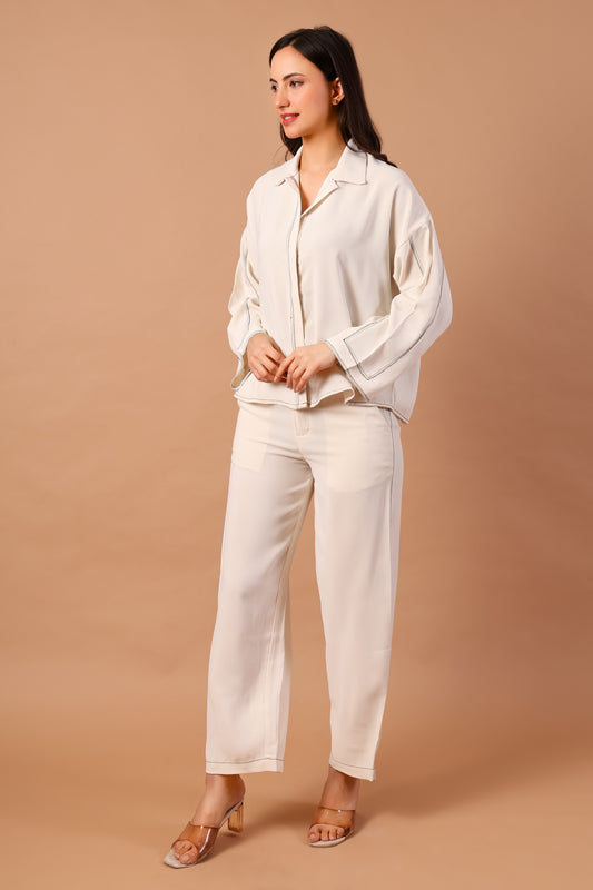 Buttoned Oversized Co-ord