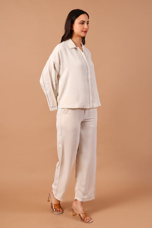 Buttoned Oversized Co-ord