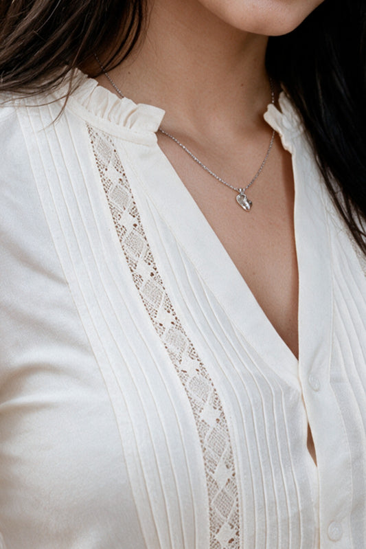 Ivory Ribbon Shirt