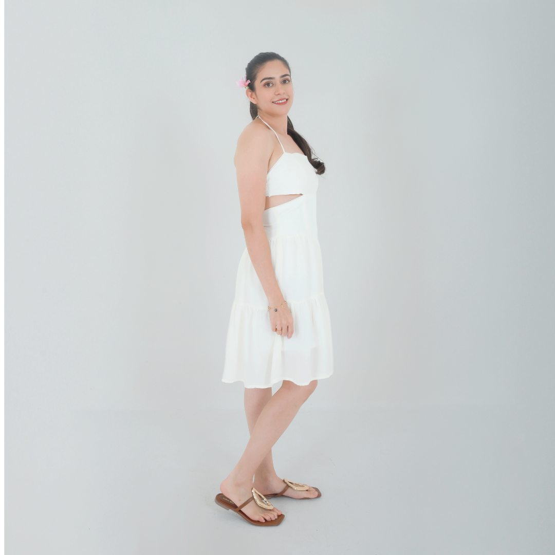 Summer White Blossom Dress