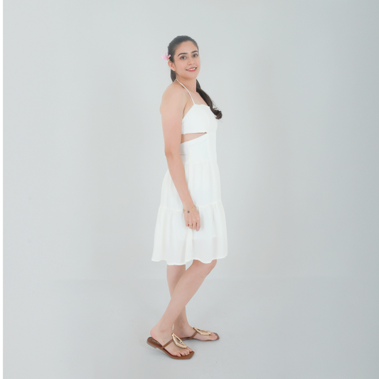 Summer White Blossom Dress