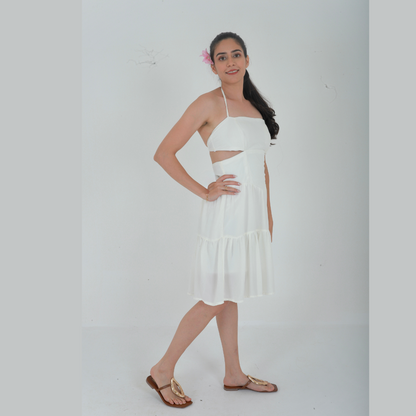 Summer White Blossom Dress