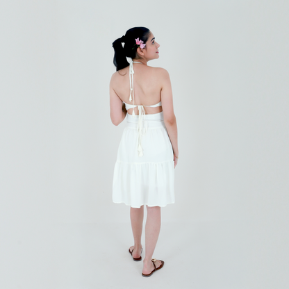 Summer White Blossom Dress