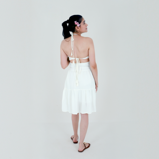 Summer White Blossom Dress