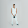 White Waistcoat With Pant Co-ord