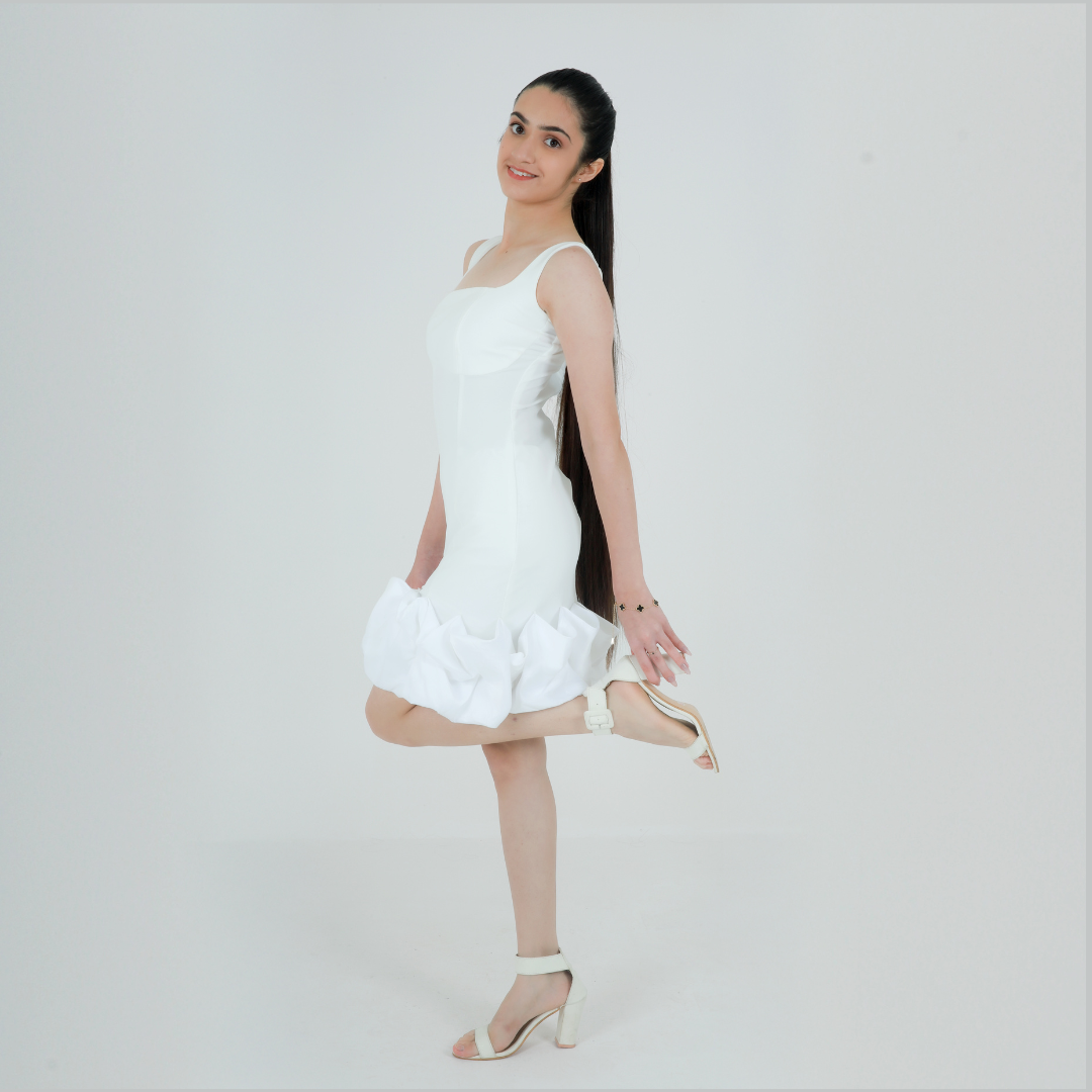 White petal Dress