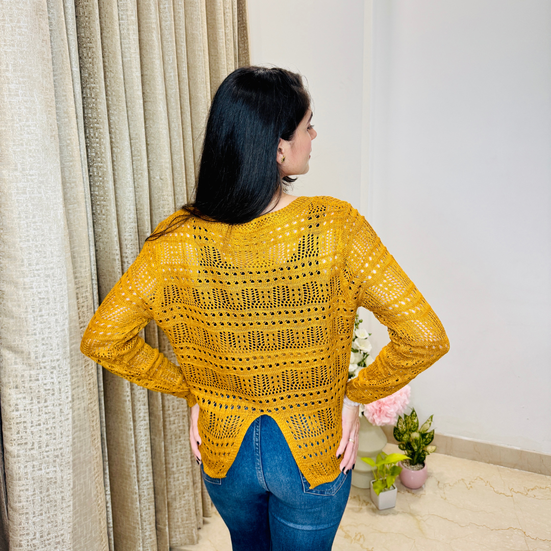 Woven Crochet Top
