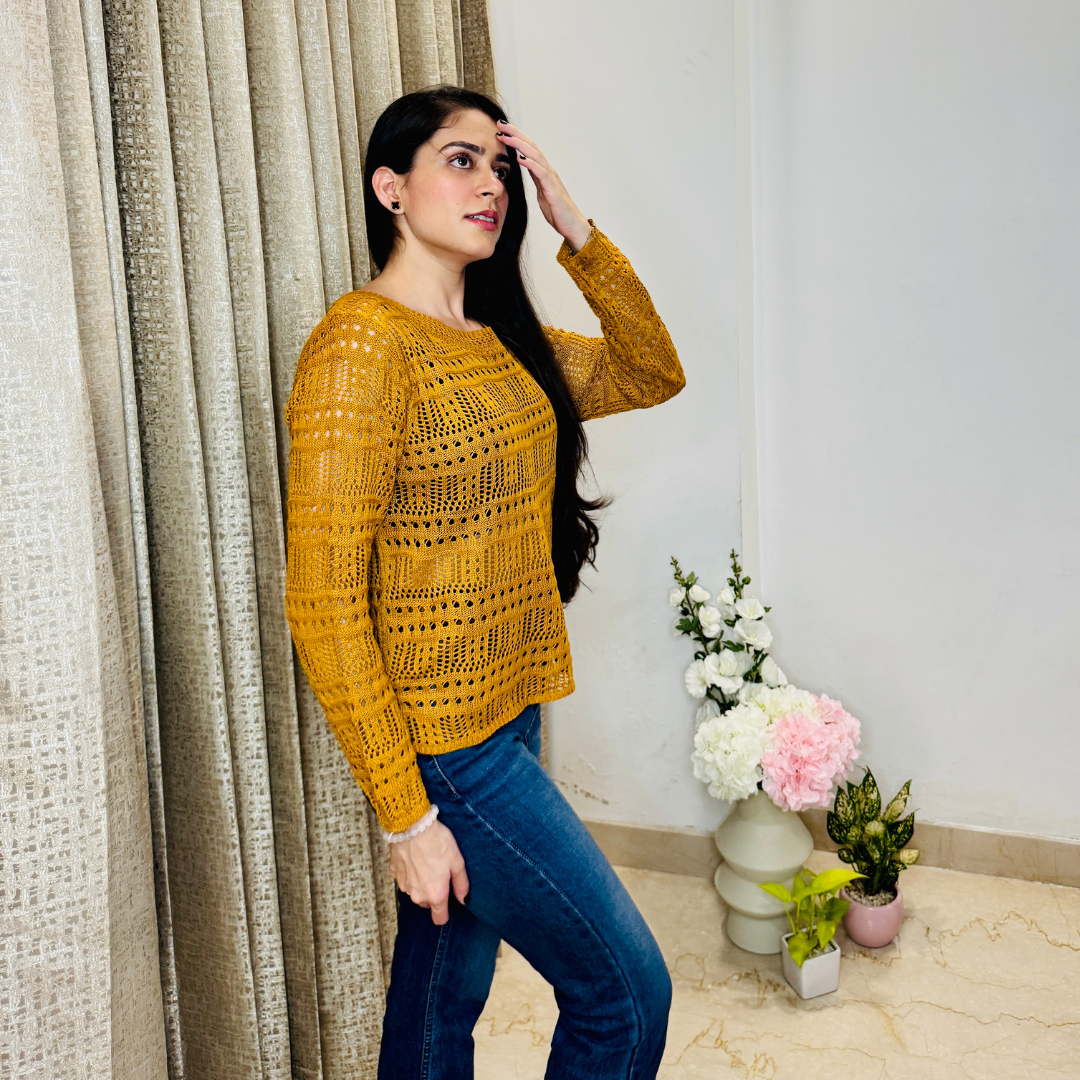Woven Crochet Top