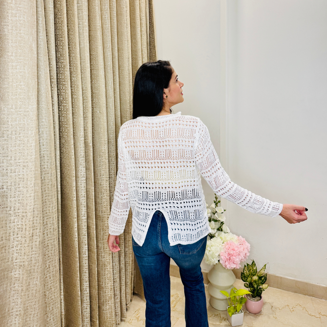 Woven Crochet Top