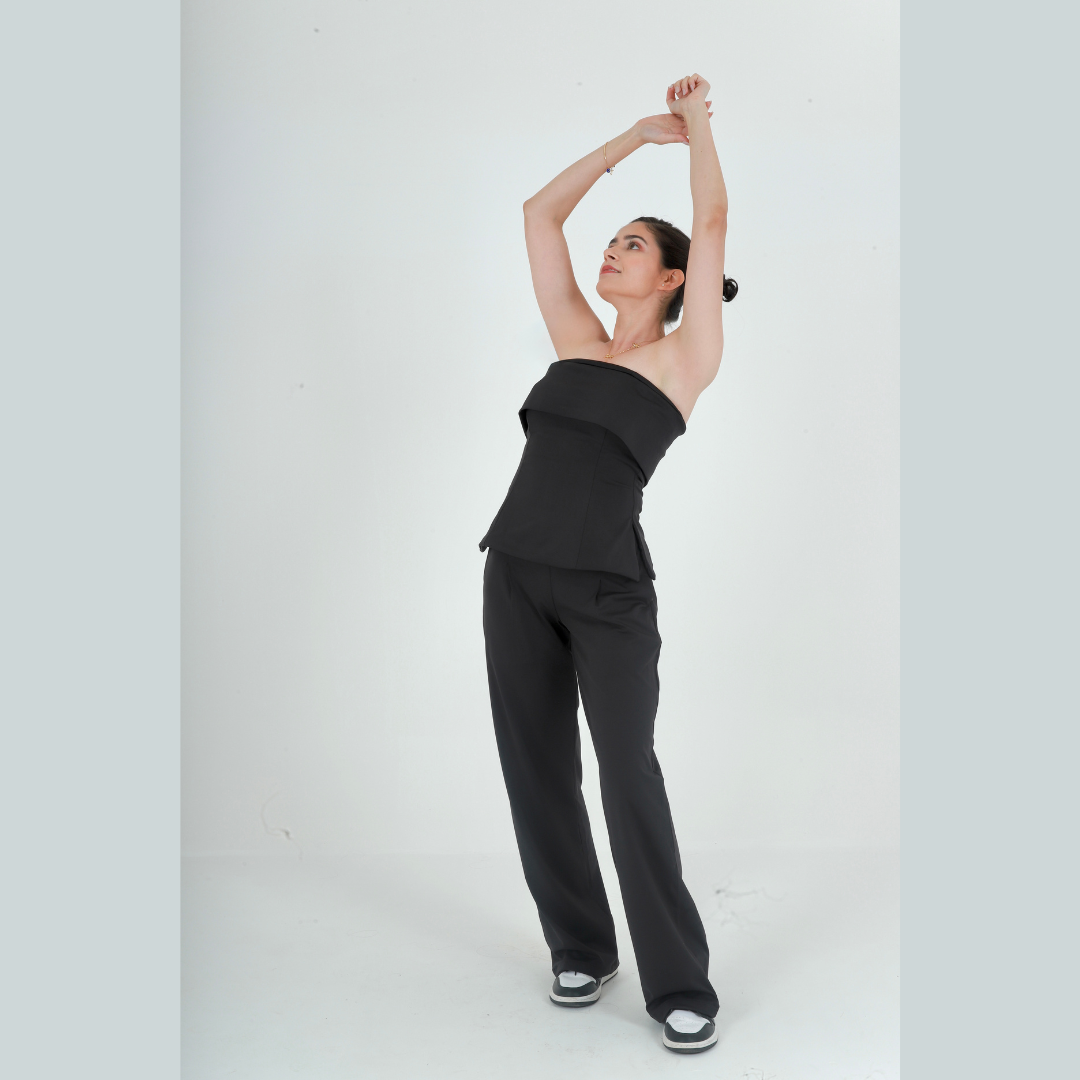 Gabreil Black tube Co-ord Set