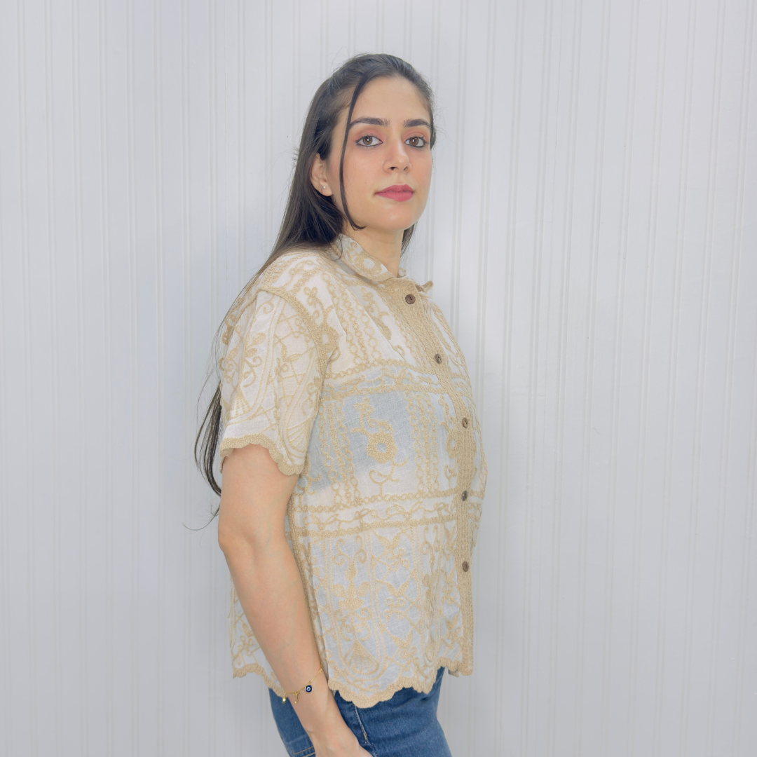 Relaxed Fit Embroidered Shirt