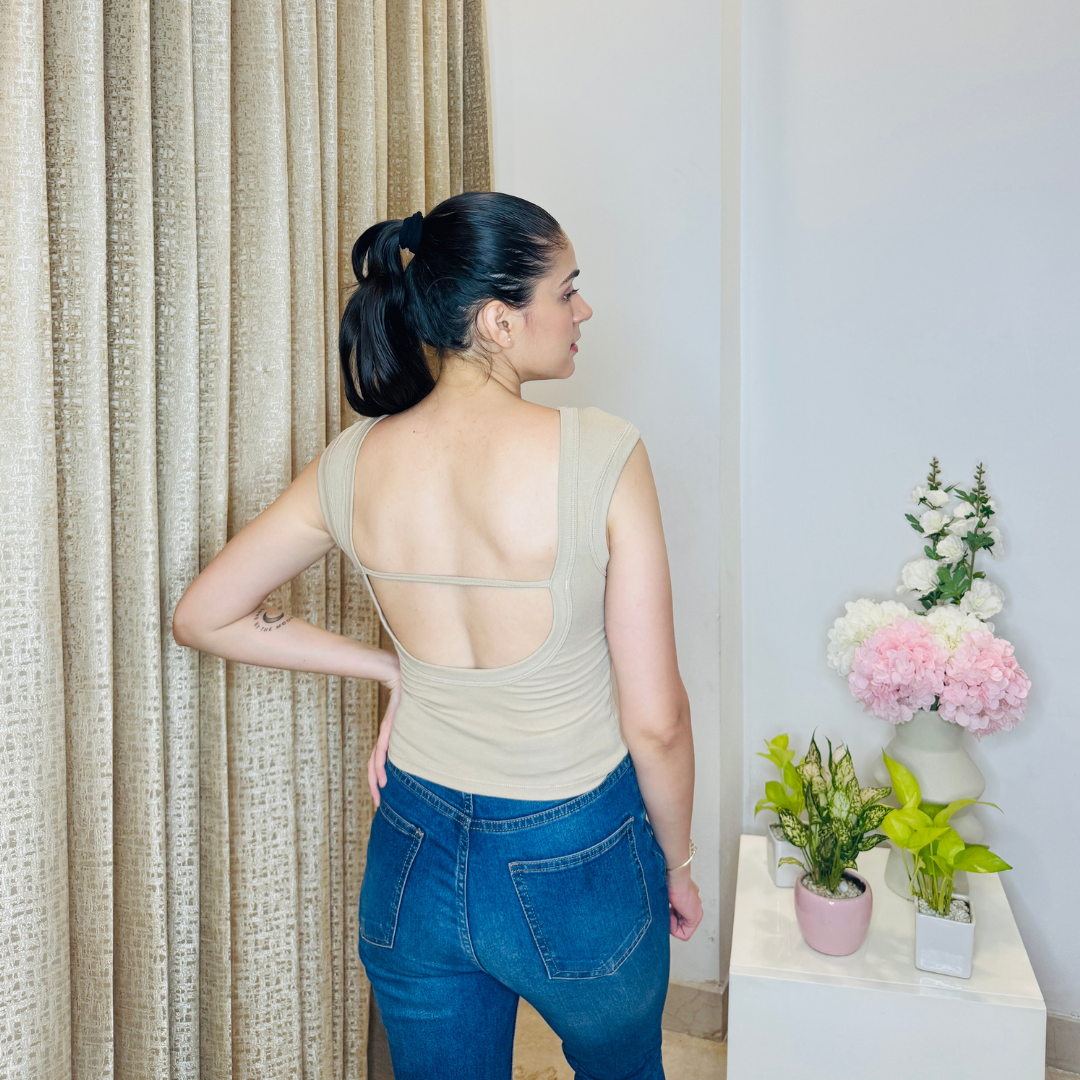 Seamless Support Backless Tank Top
