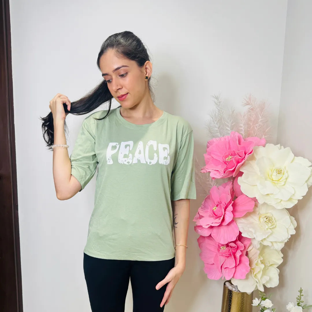 P.E.A.C.E Oversized Tee