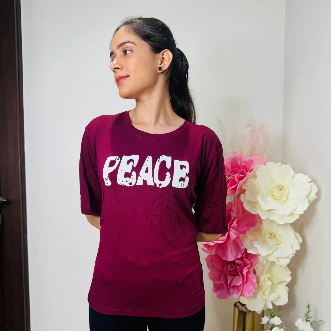 P.E.A.C.E Oversized Tee