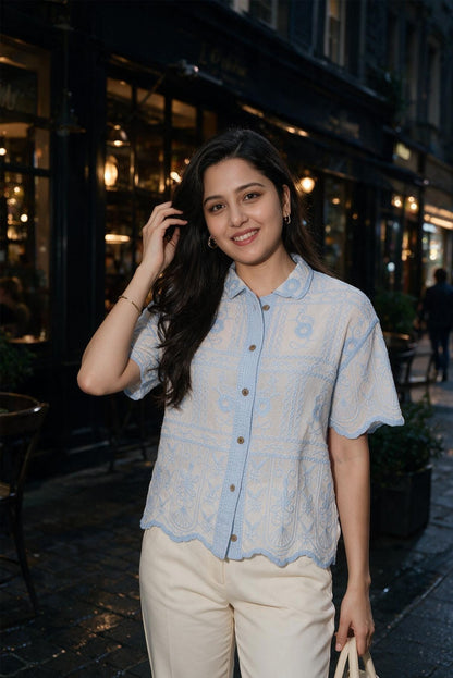 Relaxed Fit Embroided Shirt