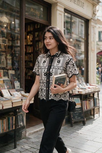 Relaxed Fit Embroided Shirt