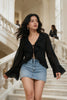 Sheer Ruffle Top