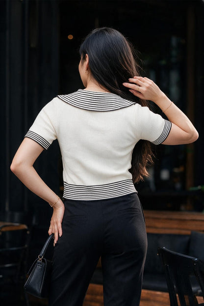 Stripe Knitted Top