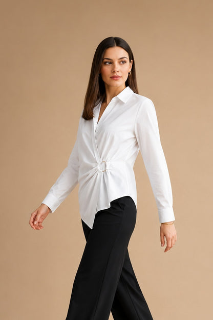 Structured Wrap Shirt