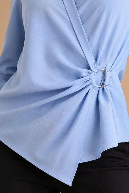 Structured Wrap Shirt