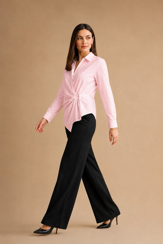 Structured Wrap Shirt
