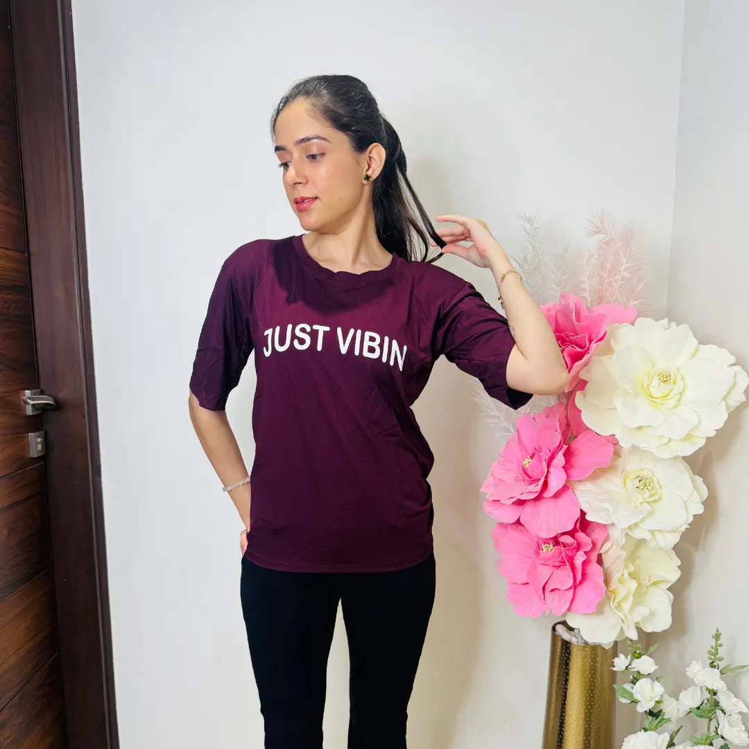 Just Vibin Oversized Tee