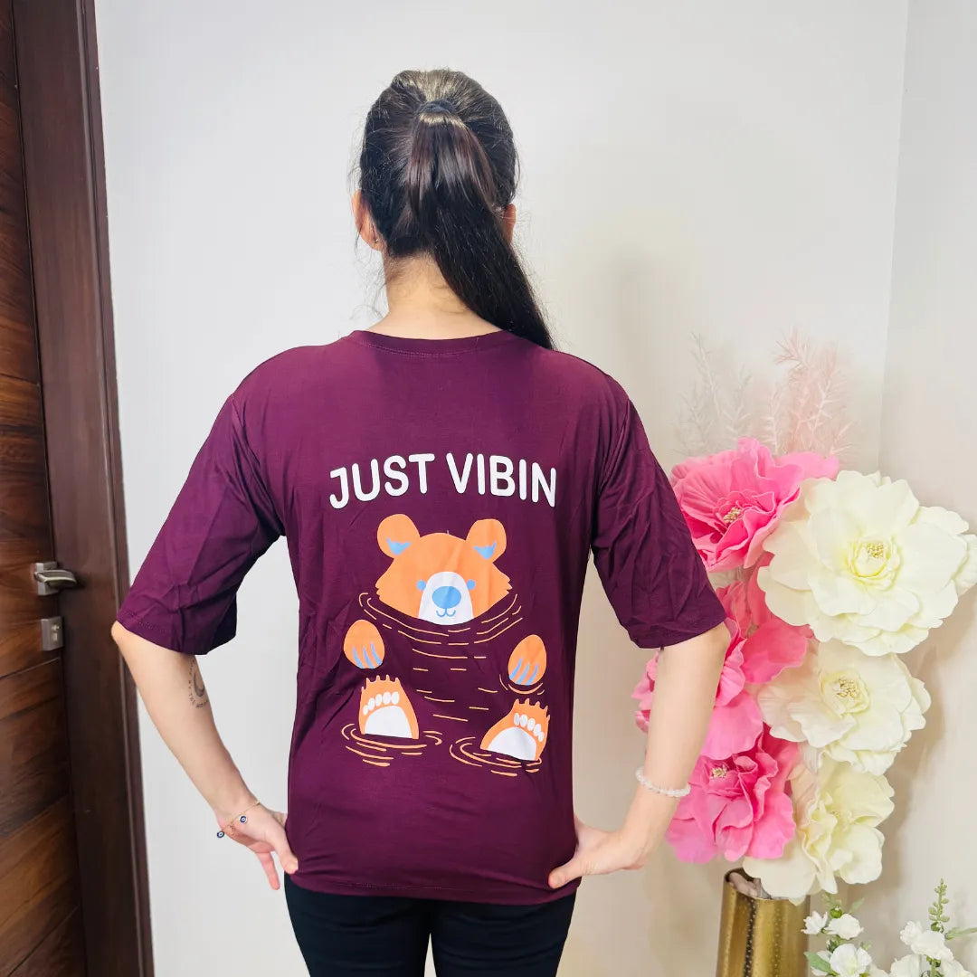 Just Vibin Oversized Tee